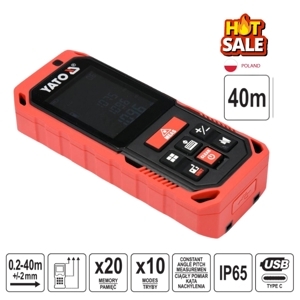 Thước đo khoảng cách laser 40m Yato YT-73126