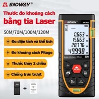 thước đo lazer đa năng,thuoc do dien tử laser,Thước đo khoảng cách bằng tia laser SNDWAY SW-M40/M50/M70/M100M