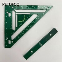 Thước đo tam giác PETOFQQ Thước đo, Thước góc hợp kim nhôm đế quốc, Dụng cụ đo thước đo thước vuông chế biến gỗ cho thợ mộc