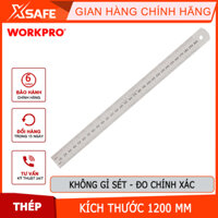 Thước đo thẳng thép không gỉ  Workpro - WP265003, kích thước 1200mm (48 inches) Chính hãng