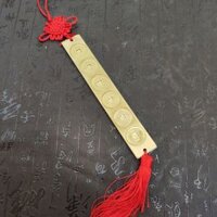 Thước Đồng Có Dây Treo Phong Thuỷ Giải Hạn - lục đế