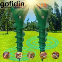 Thuốc đuổi chuột GOFIDIN, cọc hình vít - Thuốc đuổi chuột năng lượng ngoài trời, bãi cỏ bền, sân vườn, đất nông nghiệp Rắn siêu âm chống nước
