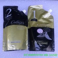 Thuốc duỗi tóc cao cấp Collagen Labios Nhật Bản siêu bóng mượt 400mlx2