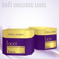 Thuốc duỗi tóc collagen LACEI chất lượng nhất 500mlx2 siêu bóng mềm