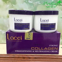 Thuốc duỗi tóc không kẹp nhiệt bóng mượt dùng cho cá nhân tại nhà Lacei Collagen 500mlx2 [ MK ]