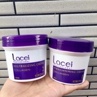 THUỐC DUỖI TÓC KHÔNG KẸP NHIỆT BÓNG MƯỢT DÙNG CHO CÁ NHÂN TẠI NHÀ LACEI COLLAGEN 200ml Monshop Cosmetic