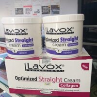 Thuốc duỗi tóc Lavox collagen tím 1000ml x2