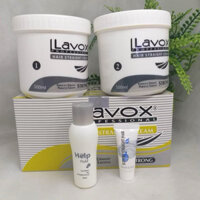Thuốc duỗi tóc lavox xám sọc mùi hương nhẹ nhàng 500ml*2