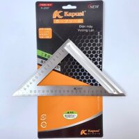 Thước ê ke tam giác vuông cân inox 200mm Kapusi Japan, thước góc tam giác đo đạc cực chuẩn