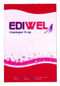 Thuốc Ediwel (Clopidogrel)75mg/355 – Giảm xơ vữa động mạch (Hộp 10 vỉ x 10 viên)