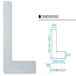 Thước eke vuông inox Niigata DD-F75