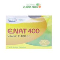 Thuốc Enat 400: Bổ sung Vitamin E, hỗ trợ bảo vệ cơ thể
