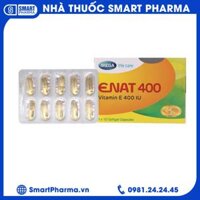 Thuốc Enat 400 MEGA We care điều trị và dự phòng tình trạng thiếu Vitamin E (3 vỉ x 10 viên)