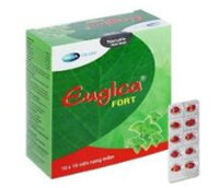 Thuốc Eugica Fort DHG điều trị các chứng ho, đau họng, sổ mũi, cảm cúm (10 vỉ x 10 viên)