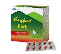Thuốc Eugica Fort DHG hỗ trợ điều trị ho, đau họng, sổ mũi (10 vỉ x 10 viên)