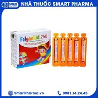Thuốc Falgankid 250mg/10ml CPC1 Hà Nội giảm đau hạ sốt ở trẻ nhỏ (4 vỉ x 5 ống)