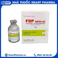 Thuốc FDP Medlac 5g điều trị bệnh cơ tim do thiếu máu cục bộ (1 lọ + 1 ống dung môi)