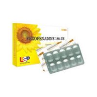 Thuốc Fexofenadine 180-US điều trị viêm mũi dị ứng theo mùa, mày đay vô căn mạn tính (10 viên)