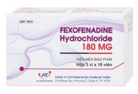 Thuốc Fexofenadine Hydrochloride 180mg An Thiên điều trị viêm mũi dị ứng theo mùa (3 vỉ x 10 viên)