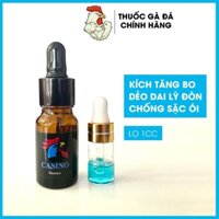 Thuốc gà đá tăng bo Casino xanh, chai chiết nhỏ 1cc - Nhập khẩu Mexico chính hãng (Tặng 1 cặp tạ tập chân cho gà)