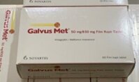Thuốc Galvus Met 50mg/850mg (Metformin và Vildagliptin) Novartis điều trị đái tháo đường tuýp 2 (Hộp 60 viên)