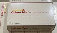 Thuốc Galvus Met 50mg/850mg (Metformin và Vildagliptin) Novartis điều trị đái tháo đường tuýp 2 (Hộp 60 viên)