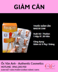 THUỐC GIẢM CÂN BASCHI CAM THÁI LAN CHÍNH HÃNG