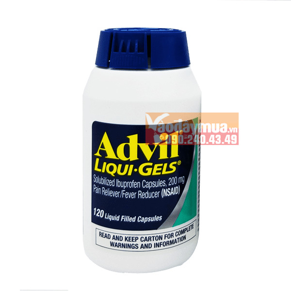 Thuốc giảm đau Advil Liqui Gels - 2 x 120 viên