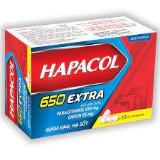 Thuốc giảm đau – hạ sốt Hapacol Extra (10 vỉ x 10 viên/hộp)