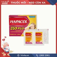 Thuốc giảm đau, hạ sốt Hapacol 250 Flu | Hộp 24 gói