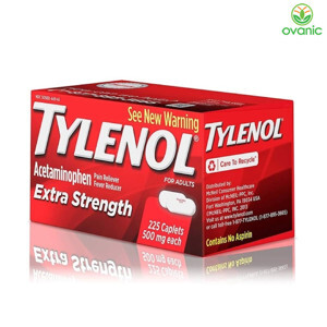 Thuốc giảm đau, hạ sốt Tylenol Extra Strength Acetaminophen - 325 viên