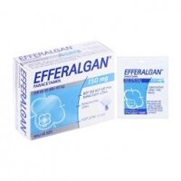 Thuốc giảm đau, hạ sốt Efferalgan 150mg, Hộp 12 gói