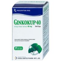 Thuốc Ginkokup 40 Korea United điều trị bệnh sa sút trí tuệ, bệnh Alzheimer, rối loạn mạch máu não
