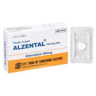 Thuốc giun Alzental (Albendazol 400mg) Shinpoong