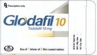 Thuốc Glodafil 10 GLOMED (Tadalafil 10mg) điều trị rối loạn cương dương ED H/2v