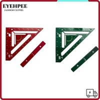 Thước góc EYEHPEE, Đồng hồ đo tam giác chế biến gỗ bằng hợp kim nhôm Thước đo, Thước đo hình vuông chống mài mòn Công cụ đánh răng đế quốc cho thợ mộc