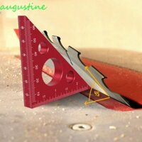 Thước góc phải AUGUSTINE, Thước tam giác chính xác bằng nhôm, Cân hoàng gia màu xanh Công cụ đo lường Cân mét Thước đo chiều cao dày Vuông thợ mộc
