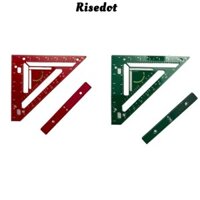 Thước góc RISEDOT, Thước đo tam giác hoàng gia quy tắc vuông, Dụng cụ đo lường hợp kim nhôm chế biến gỗ chống mài mòn cho thợ mộc