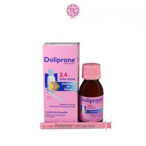 Thuốc hạ sốt Doliprane 2,4% dạng siro 100ml