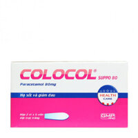 Thuốc hạ sốt, giảm đau cho trẻ từ 1 đến 4 tháng tuổi Colocol Suppo 80 (2 vỉ x 5 viên/hộp)