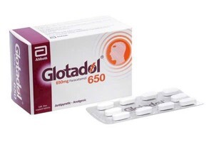 Thuốc hạ sốt, giảm đau Glotadol 650 (10 vỉ x 10 viên/hộp)