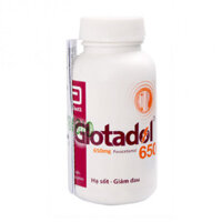 Thuốc hạ sốt, giảm đau Glotadol 650mg (Chai 200 viên)