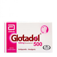 Thuốc hạ sốt, giảm đau Glotadol 500mg (10 vỉ x 10 viên/hộp)