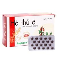 Thuốc Hà Thủ Ô Traphaco điều trị đau lưng, mỏi gối, di mộng tinh (5 vỉ x 10 viên)