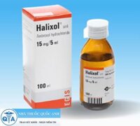 Thuốc Halixol siro 15mg/5ml điều trị các bệnh tắc nghẽn đường hô hấp (chai 100ml)