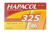 Thuốc Hapacol 325 DHG điều trị đau đầu, đau nửa đầu, đau răng (10 vỉ x 10 viên)