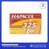 Thuốc Hapacol 325 DHG điều trị đau đầu, đau nửa đầu, đau răng (10 vỉ x 10 viên)
