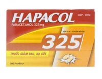 Thuốc Hapacol 325mg (Paracetamol) DHG – Giảm đau do cảm, sốt, nhiễm khuẩn (Hộp 10 vỉ x 10 viên)