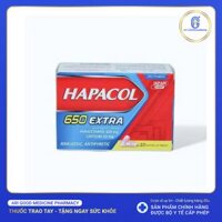 Thuốc Hapacol 650 Extra DHG điều trị đau đầu, đau nửa đầu, đau họng (10 vỉ x 10 viên)
