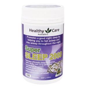 Thuốc hỗ trợ giấc ngủ Heathy Care Super Sleep 2000mg 100 viên